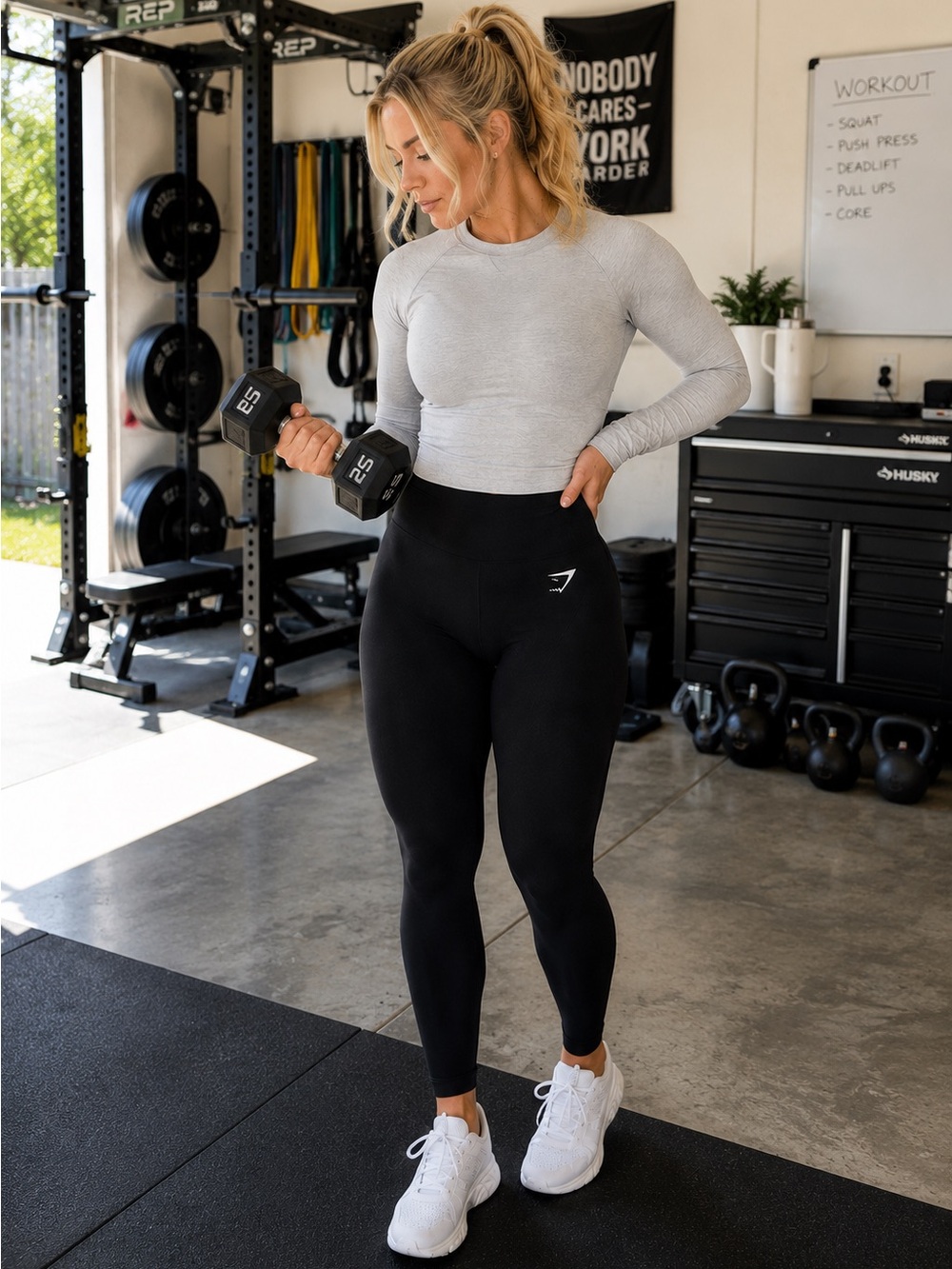 Gymshark Black Perforated Seamless High Waist Leggings Women XS/S